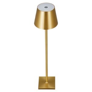 cordless table lamp, 2 pack, 5200mah built in rechargeable battery desk lamp, stepless dimming up, 3 adjustable heights, detachable lampshade for bottle, restaurant, bedroom, outdoor, gold