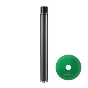 Core Drill Bit, 2" Wet Diamond Core Drill Bits, 14" Drilling Depth Concrete Core Drill Bit with Saw Blade, 1-1/4"-7 Inner Thread, Laser Welding, Diamond Wet Coring Bit for Concrete Brick