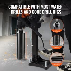 core drill bit, 4.25" wet diamond core drill bits, 14" drilling depth concrete core drill bit with saw blade, 1 1/4" 7 inner thread, laser welding, diamond wet coring bit for concrete brick