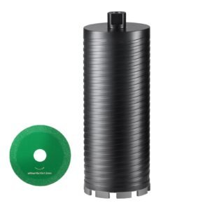 Core Drill Bit, 4.25" Wet/Dry Diamond Core Drill Bits for Brick and Block, Concrete Core Drill Bit with Pilot Bit Adapter and Saw Blade, 9.5" Drilling Depth, 5/8"-11 Inner Thread, Laser Welding