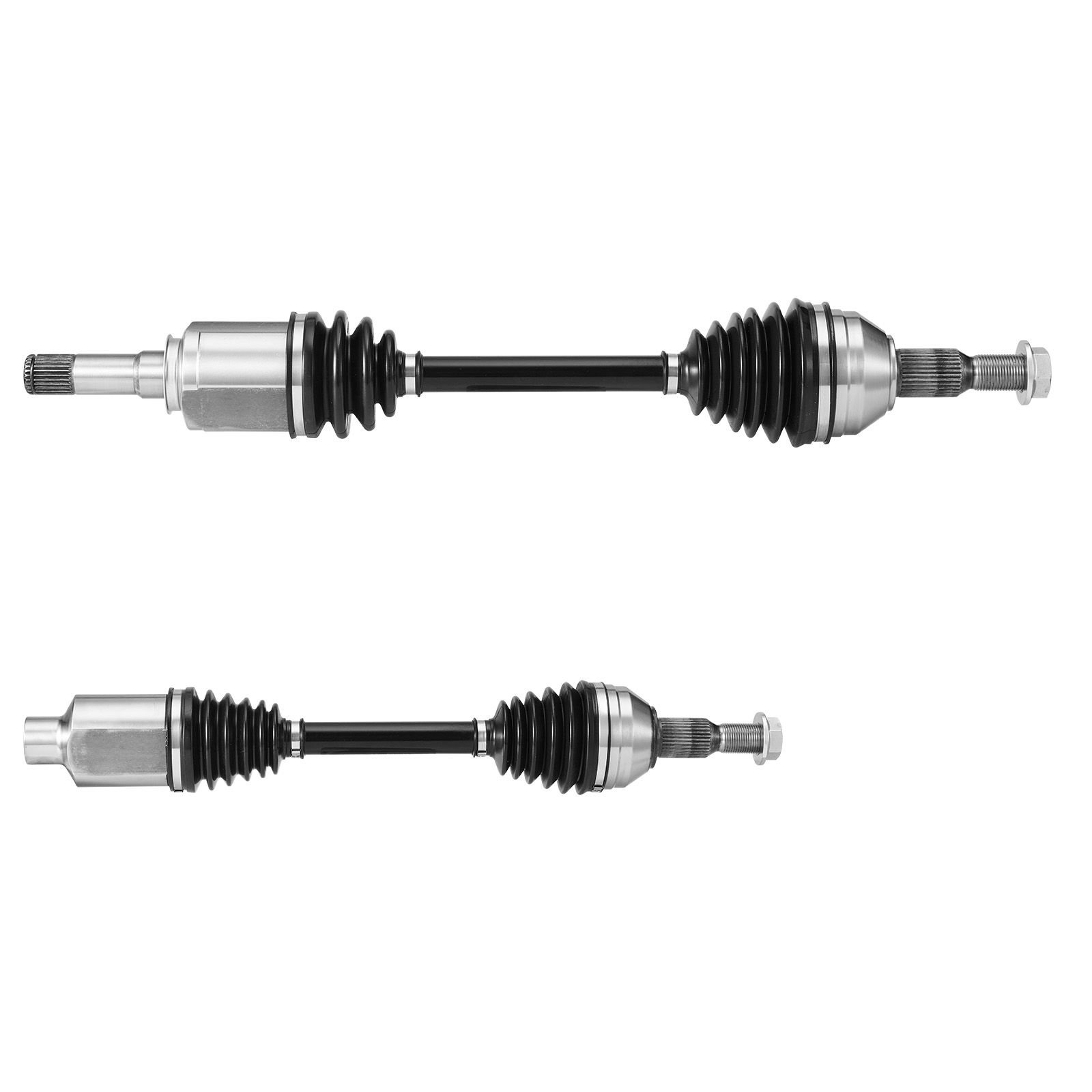 cv axle shaft assembly, 2 pieces front left & right (driver and passenger side), automotive replacement joint axles pair compatible with 2009 2017 chevrolet traverse, alloy steel & carbon steel