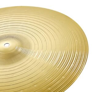 cymbal pack, 4 pieces cymbals for drum set, alloy cymbals drum set includes 14 inch hi hats, 16 inch crash, 18 inch crash, 20 inch ride, drumsticks & cymbal bag, alloy cymbal pack for drummer