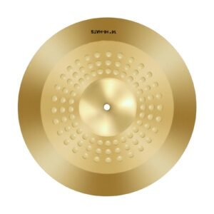 cymbal pack, 4 pieces cymbals for drum set, alloy cymbals drum set includes 14 inch hi hats, 16 inch crash, 20 inch ride, 10 inch splash, drumsticks & cymbal bag, alloy cymbal pack for drummer