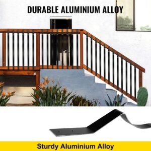 deck balusters, 26 pack metal deck spindles, 32.25"x1" staircase baluster with screws, aluminum alloy deck railing for wood and composite deck, stylish baluster for outdoor stair deck porch