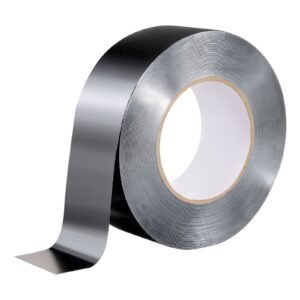 deck joist tape, 2 inch x 50 ft, 10 pack, weather resistant waterproof flashing butyl joist tape for decking, self adhesive, for wood decks, beams roofs, rvs, house, and pipes repair, black