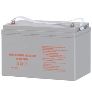 Deep Cycle Battery, 12V 100 AH, AGM Marine Rechargeable Battery, High Self-Discharge Rate 800A Current, for RV Solar Marine Off-Grid Applications UPS Backup Power System