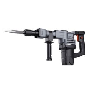 demolition jack hammer, 1400w electric jackhammer heavy duty, 2pcs chisels bits chipping with case, 2900 bpm concrete breaker, gloves black