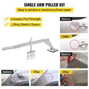 dent pull lever bar 6 claw hook dent puller single leg lifter portable dent pull bar aluminum alloy for car dent repairing
