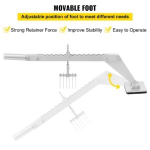 dent pull lever bar 6 claw hook dent puller single leg lifter portable dent pull bar aluminum alloy for car dent repairing
