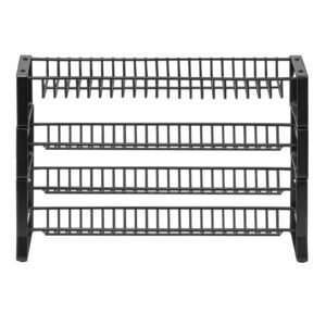 detachable spice rack organizer for cabinet, 4 tie stackable seasoning organizer, spice jars kitchen storage for countertop kitchen pantry cupboard, 15.8x10.7 in