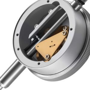 dial test indicator with 360 degree flexible arm and 360 degree locking pliers, 0.001 inch accuracy, 0 1 inch range, professional for machine set up, narrow area measurement, storage case