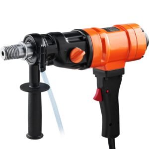 diamond core drilling machine, 4in handheld wet concrete core drill rig, 1100 2400rpm two speed & 1 1/4" thread & 2 bubble levels, 3 4in drilling diameter for concrete brick block stone, 1500w