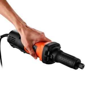 die grinder, 1/4" collet variable speed (10000 28000rpm), heavy duty electric, ergonomic grip for rust removal, grinding, cutting, polishing, welding repair, deburring, with 1/4" & 1/8" collets