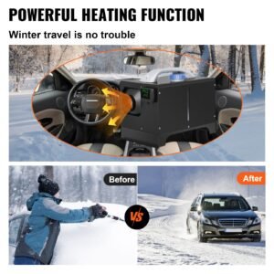 diesel air heater 8kw, all in one 12v truck heater, parking heater with black lcd, remote control, fast heating diesel heater for rv truck, boat, bus, car trailer, motorhomes
