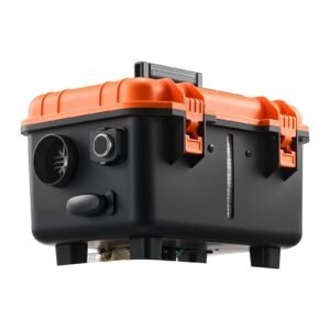 diesel heater, 8kw, dc 12v/24v, all in one portable diesel air heater with remote control and lcd screen, fast heating low noise, 1.1 gal fuel tank for trucks, vans, rvs, campers, and garages