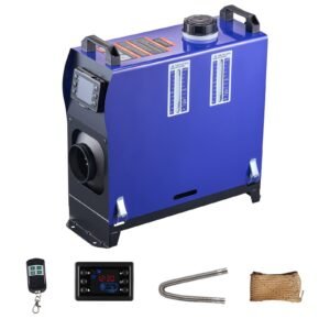 Diesel Heater, 8KW, DC 12V/24V, All in One Portable Diesel Air Heater with Remote Control and LCD Screen, Fast Heating Low Noise, 1.3 Gal Fuel Tank for Vehicles, Vans, RVs, Campers, and Trucks