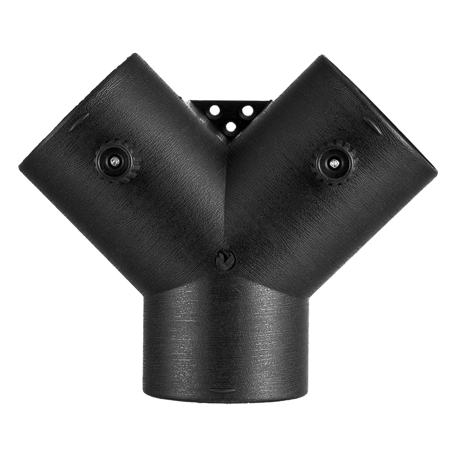diesel heater connector, 3 inch diesel heater duct connector accessories, 3 way y branch diesels heaters air vent duct with 2 90° rotatable valves, black joint connectors for 2kw 5kw 8kw heaters