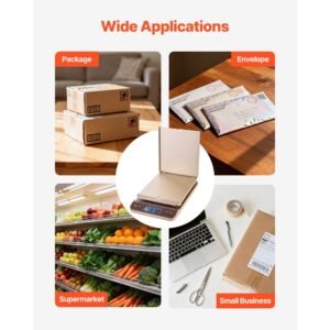 digital shipping postal scale, 0.1 oz high accuracy, 88 lbs postal scale with hold/tare/auto off function, flip holder design & easy calibration, fit for home and office use, battery included