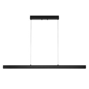 dimmable linear pendant light, 20w, 47 in led linear light fixture chandelier with acrylic lampshade 3000k / 4000k / 6500k color temperature adjustable height, for dining room kitchen island
