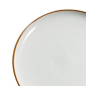dinnerware set, service for 6 (18 pcs), round plates and bowls sets, scratch resistant ceramic dinner ware, dishwasher and microwave suitable kitchen dish, for dessert salad soup pasta, white