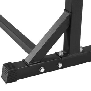 dip bar, 800 lbs capacity, heave duty dip stand station with adjustable height, fitness workout dip bar station stabilizer parallette push up stand, parallel bars for strength training home gym