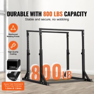 dip bar, 800 lbs capacity, heave duty dip stand station with adjustable height, fitness workout dip bar station stabilizer parallette push up stand, parallel bars for strength training home gym
