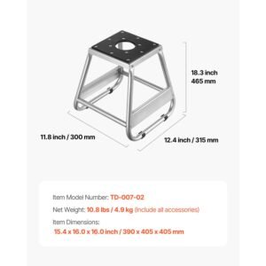 dirt bike stand, 1100 lbs load capacity dirtbike pit stand, universal non slip off road steel heavy duty dirtbike maintenance lift, moto box stand for motorcycle & powersports maintainence