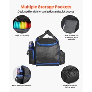 disc golf set, 12 pcs flying discs for beginners, disc golf starter set, with putter, mid range, driver, including mini marker, portable backpack, for outdoor backyard, lawn, beach, and park