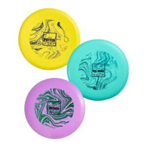 Disc Golf Set, 3 Pack Disc Golf Starter Set, Beginners Flying Discs for Full-Body Strength Training, with Putter, Mid-Range, Driver, PDGA Approved, for Outdoor Backyard, Lawn, Beach, and Park