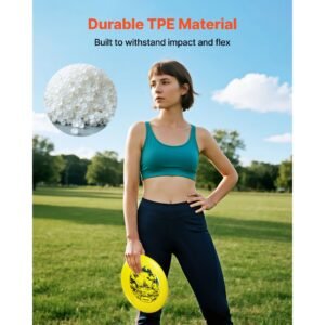 disc golf set, 5 pcs beginners flying discs, disc golf starter set for full body strength training, with putter, mid range, driver, mini marker, pdga approved for outdoor backyard, lawn, beach