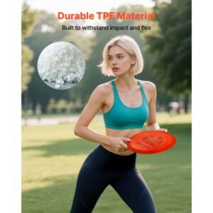 disc golf set, 6 pcs flying discs for beginners, disc golf starter set, with putter, mid range, driver, including mini marker, portable backpack, for outdoor backyard, lawn, beach, and park