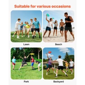 disc golf set, 6 pcs flying discs for beginners, disc golf starter set, with putter, mid range, driver, including mini marker, portable backpack, for outdoor backyard, lawn, beach, and park