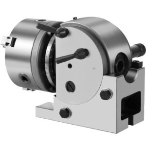 dividing head bs 0 5inch 3 jaw chuck dividing head set precision semi universal dividing head for milling machine rotary table tailstock milling set (5 inch chuck)