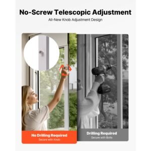 dog door for sliding glass door, 91 to 96 in adjustable height, aluminum alloy frame with metal rotating hinges, lock design, 13 5/8 x 23 5/8 in flap, sliding glass pet door for renters