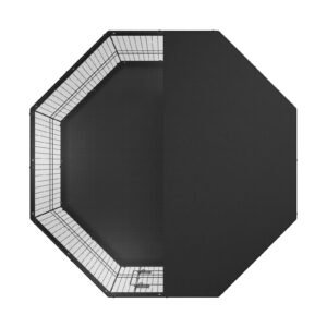 dog playpen, 8 panels foldable metal dog exercise pen with top cover and bottom pad, 24" h pet fence puppy crate kennel, indoor outdoor dog pen for small medium pets, for camping, yard