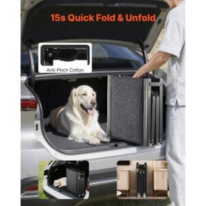 dog ramp for cars, 71" l x 17" w, folding pet ramps for medium & large dogs up to 250lbs, pet stair ramp with non slip felt rug surface, portable outdoor dog car ramps for suv & truck