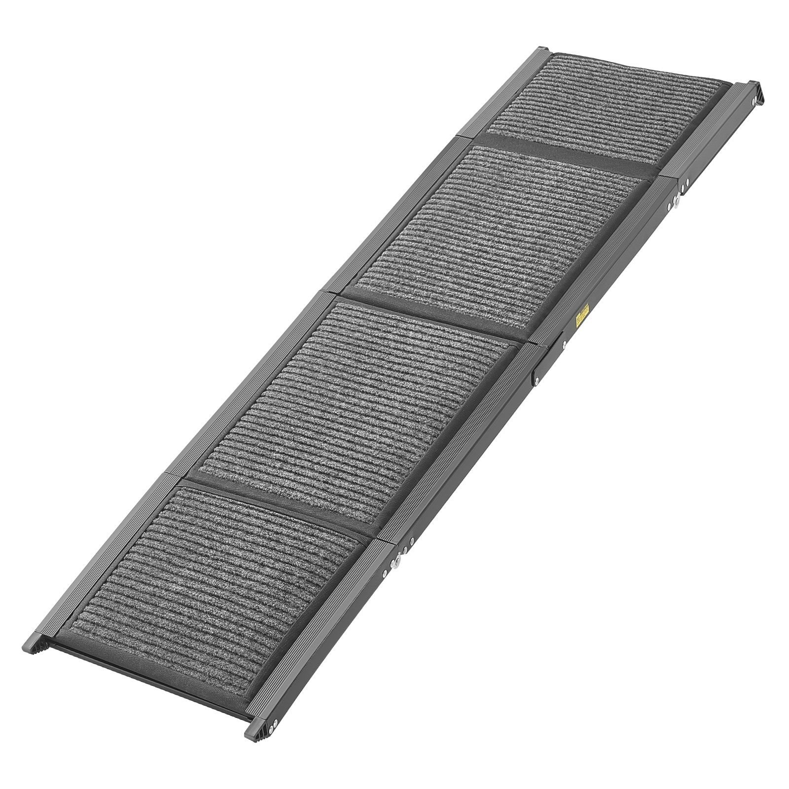 dog ramp for cars, 71" l x 17" w, folding pet ramps for medium & large dogs up to 250lbs, pet stair ramp with non slip felt rug surface, portable outdoor dog car ramps for suv & truck