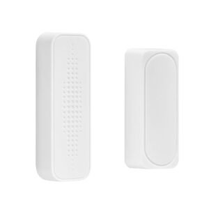 door chime, dc 12v, wireless door open contact sensor alarm chime with 656 ft range, 58 chimes & 5 adjustable volume, doors ringer alert for business, store, home, office when entering