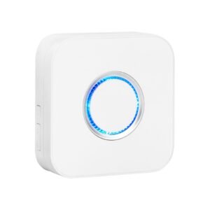 door chime, dc 12v, wireless door open contact sensor alarm chime with 656 ft range, remote control with app, doors ringer alert for business, store, home, office (6 sensors + 1 receiver)