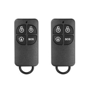 door chime, dc 12v, wireless door open contact sensor alarm chime with 656 ft range, remote control with app, doors ringer alert for business, store, home, office (6 sensors + 1 receiver)