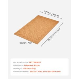 door mat, 29.53 x 17.72 inch, front door mat outside entrance with non slip rubber backing, dirt resistant & absorbent, easy to clean, low profile doormat for for entryway, patio, porch, beige