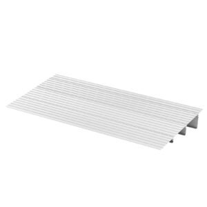 door threshold ramp, 3 inch rise, aluminum alloy threshold ramp rated 800 lbs load capacity, handicap ramps for home steps for wheelchair, scooters, power chairs, walkers, bicycle, tricycle