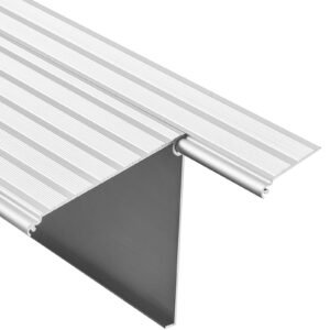 door threshold ramp, 6 inch rise, aluminum alloy threshold ramp rated 800 lbs load capacity, handicap ramps for home steps for wheelchair, scooters, power chairs, walkers, bicycle, tricycle