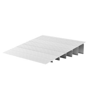 door threshold ramp, 6 inch rise, aluminum alloy threshold ramp rated 800 lbs load capacity, handicap ramps for home steps for wheelchair, scooters, power chairs, walkers, bicycle, tricycle