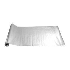 Double Reflective Insulation Roll, Non-Perforated Woven Fabric Radiant Barrier, 0.15mm 48 in x 125 ft, Double-Sided Aluminum Foil Heat Reflective Shield, Thermal Insulation Roll for Window Roofs