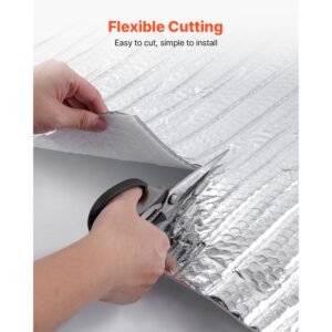 double reflective insulation sheet, 16pcs double sided aluminum foil radiant barrier, 6mm 24 in x 4 ft, dual layer air bubble heat reflective shield, thermal insulation rolls