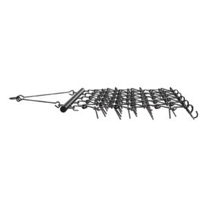 drag harrow, 4 ft x 5.6 ft durable chain harrow with 80 sharp teeth, suitable for atv utv tractor, ideal for soil preparation, seeding, smoothing landscapes, and yard gravel driveway maintenance