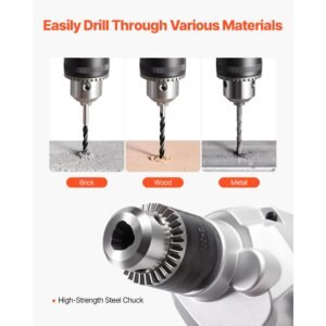 drill mixer, 1/2 inch corded electric drill mixer set, 0 850rpm 5.4a mixing drills, mixing drills machine with d handle for drilling & blending, handheld cement mixers for fodder, paint, cement