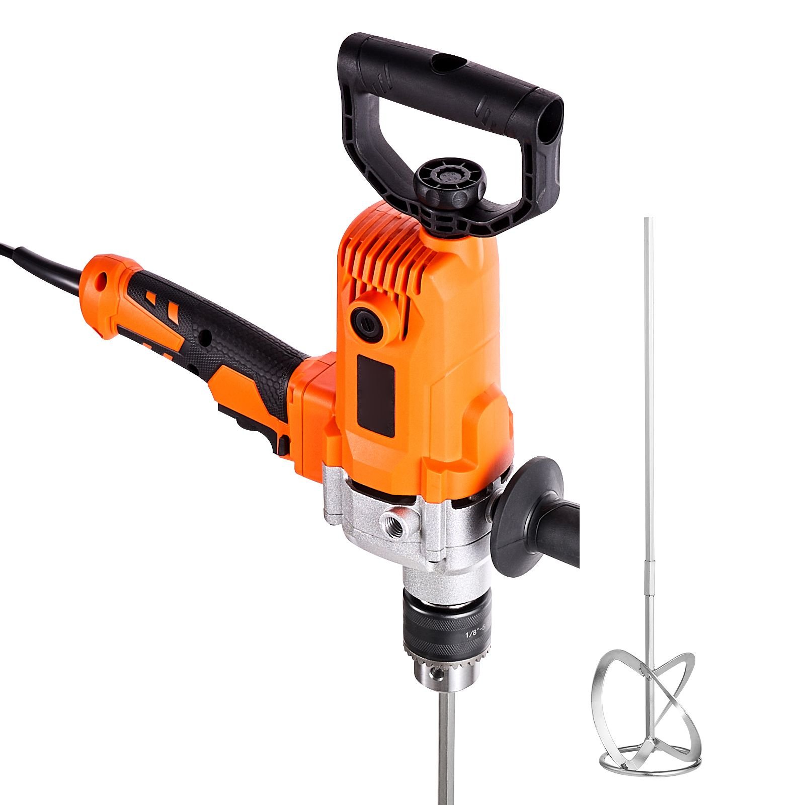 drill mixer, 5/8 inch corded electric drill mixer set, 0 750rpm 5.63a mixing drills, mixing drills machine with d handle for drilling & blending, handheld cement mixers for fodder, paint, cement