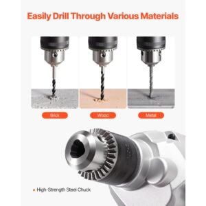 drill mixer, 5/8 inch corded electric drill mixer set, 0 750rpm 5.63a mixing drills, mixing drills machine with d handle for drilling & blending, handheld cement mixers for fodder, paint, cement